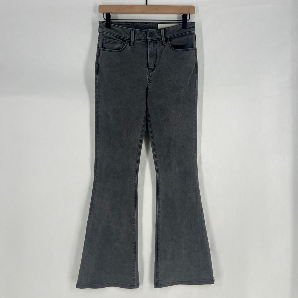 Treasure & Bond Skinny Flare Leg Jeans‎ Womens 26 Grey Stretch High Rise